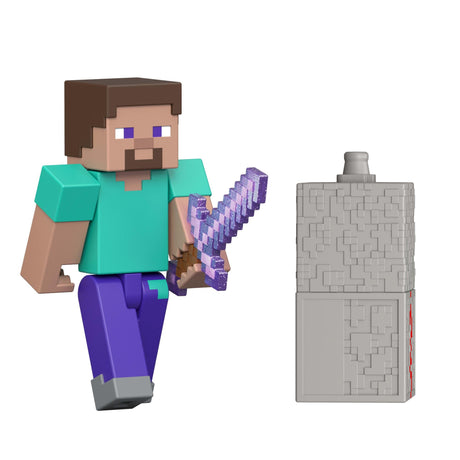 Minecraft - Biome Builds 8cm Figure - Steve (JJR85-JJ10) Minecraft