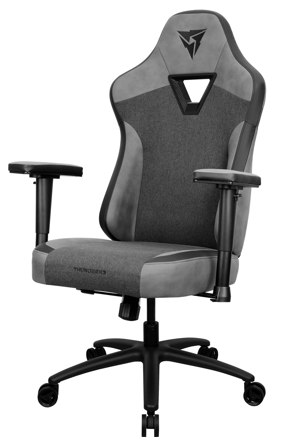 ThunderX3 EAZE Loft Svart - 125 Kg Max, Ergonomisk Träkudde Av Memory Foam, Nackstöd, 2d Armstöd
