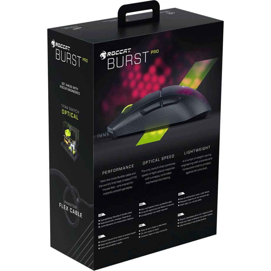 Roccat Burst Pro Black RGB Gaming Mouse