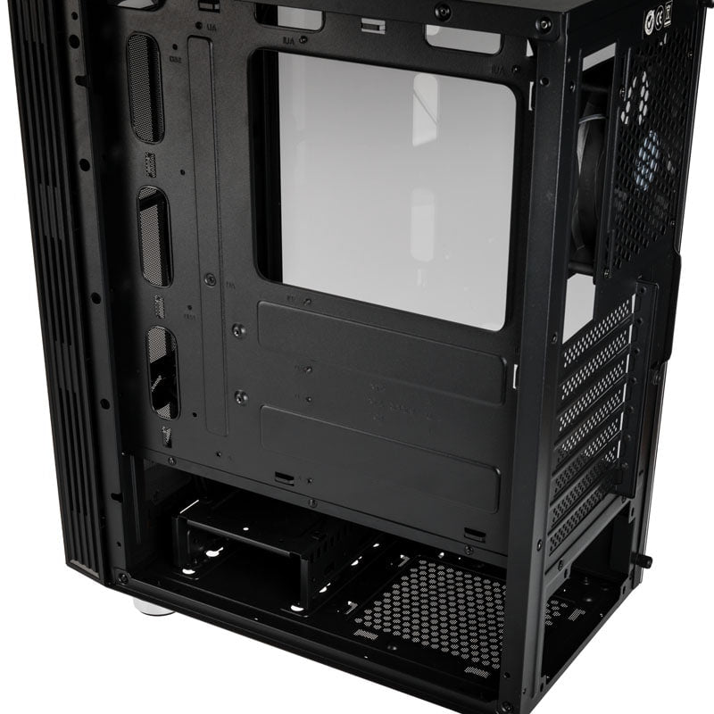 Kolink Nimbus RGB Midi-Tower, härdat glas - Svart