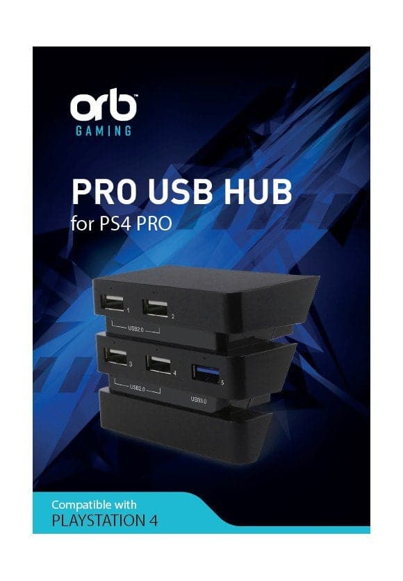 Playstation 4 Pro USB-hubb
