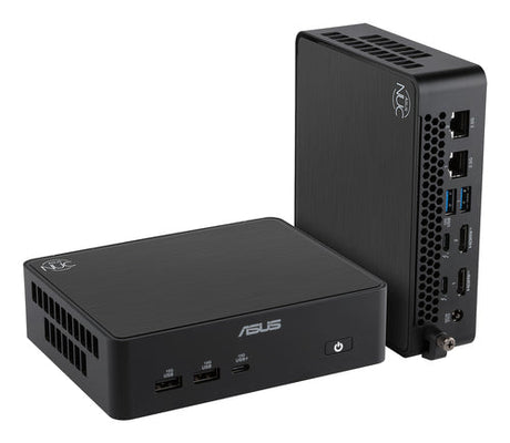 ASUS NUC 16 Pro RNUC16GDKU560002 – vist i en samlet opsætning (vinkel 2)