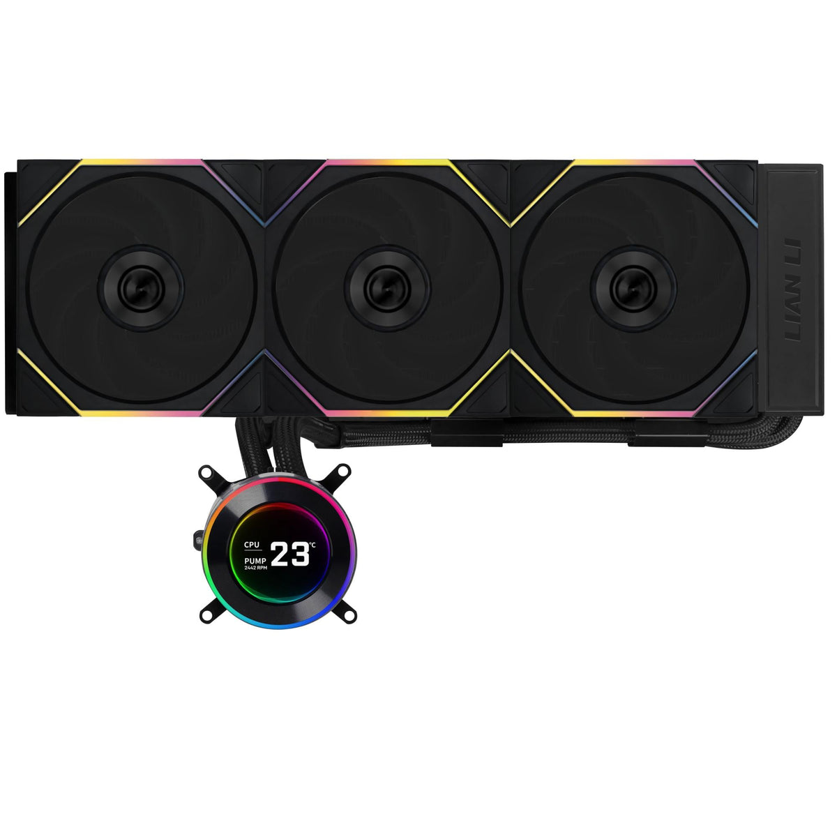 Lian Li Hydroshift II LCD-C, 360TL Wireless, Black [controller included] Lian Li