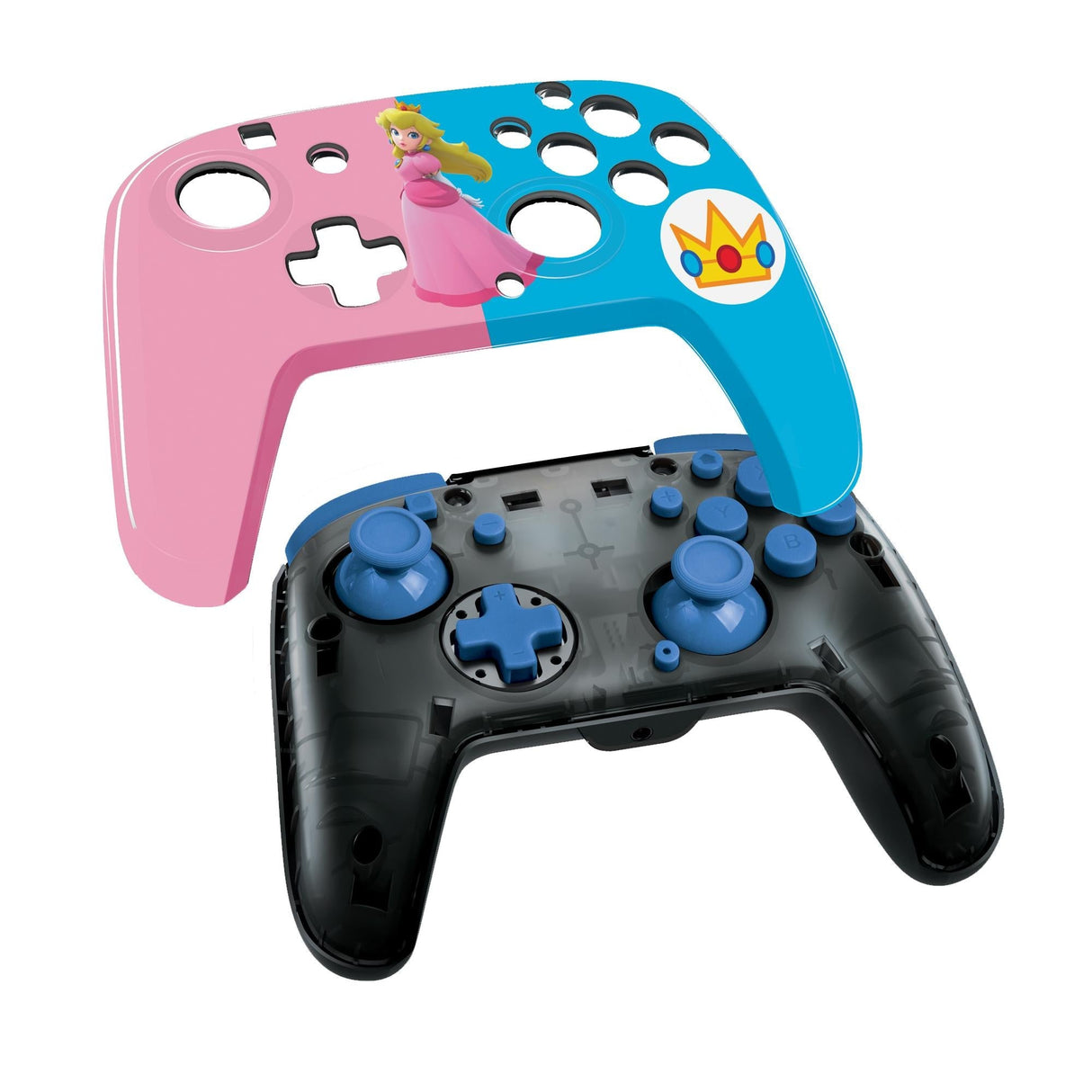 PDP Faceoff Deluxe Audio Wired Controller Peach Licensed Switch
