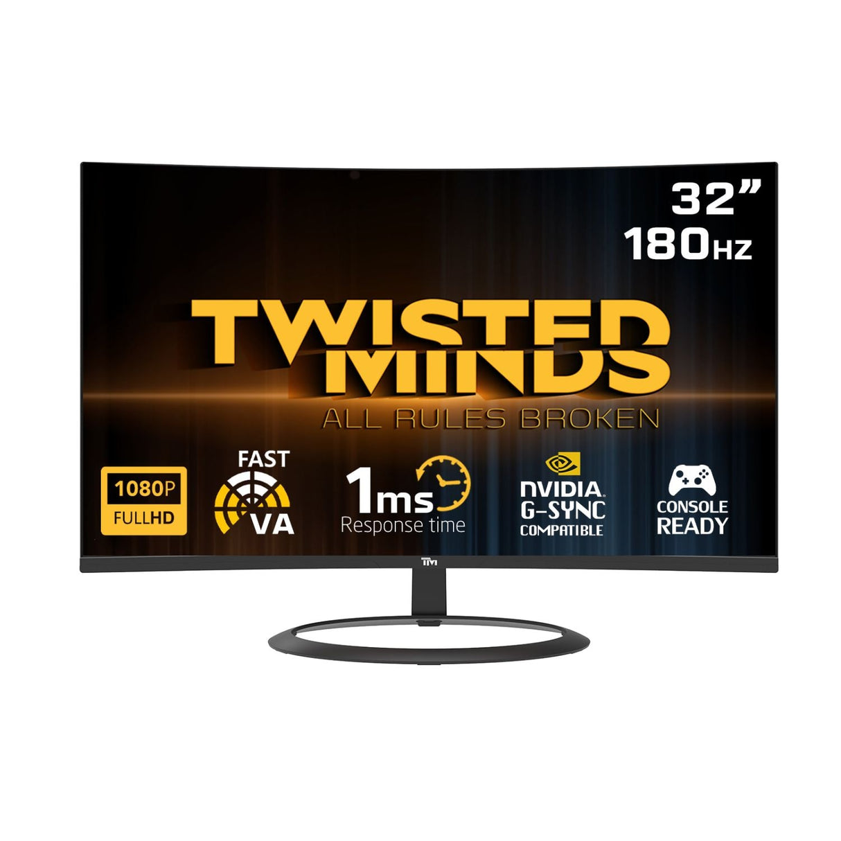 TWISTED MINDS CURVE GAMING MONITOR 32&quot; FHD - 180HZ