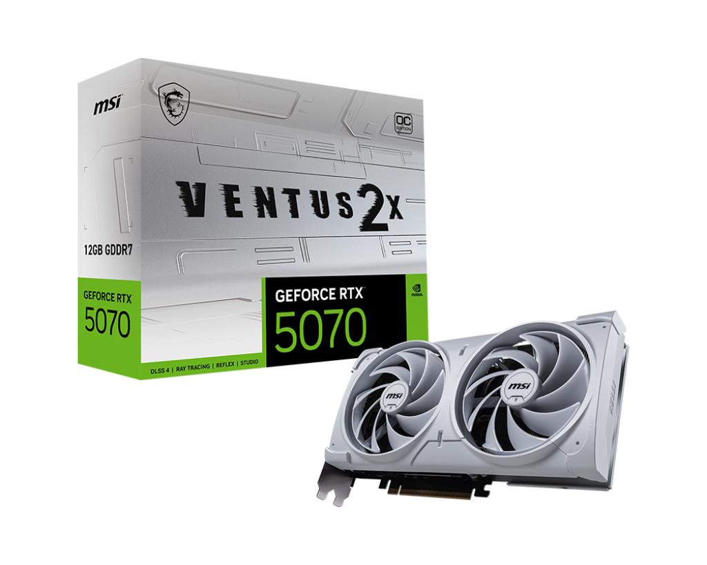 MSI GeForce RTX 5070 12G VENTUS 2X OC WHITE