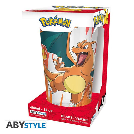 POKEMON Large Glass Premium - Charizard - 400ml Abysse