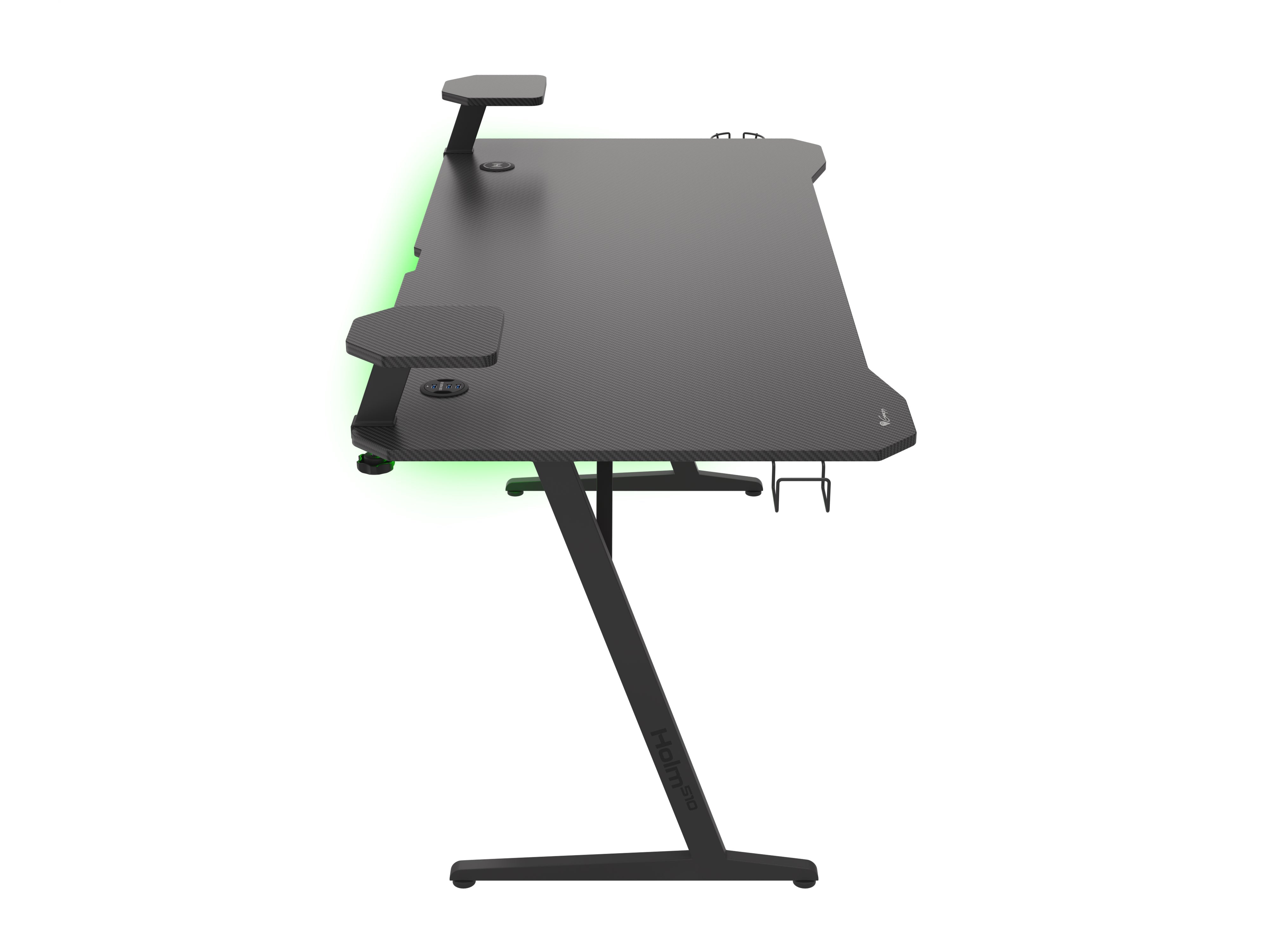 Genesis Holm 510 RGB Skrivbord Stålram Svart Gaming