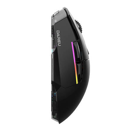 Trådlös Spelmus + Laddningsdocka Dareu A955 RGB 400-12000 DPI (svart)