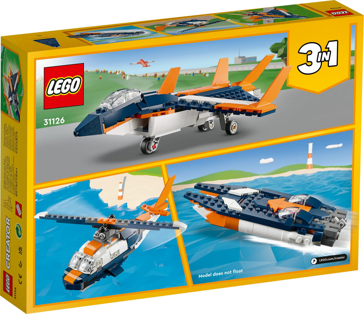 LEGO Creator - Supersonic Jet (31126)