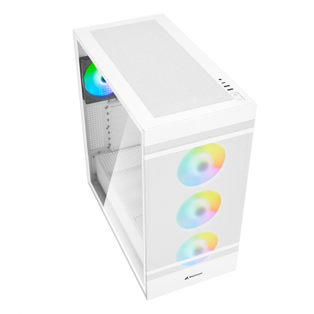 Sharkoon Rebel C50 RGB, tower case (white, tempered glass)