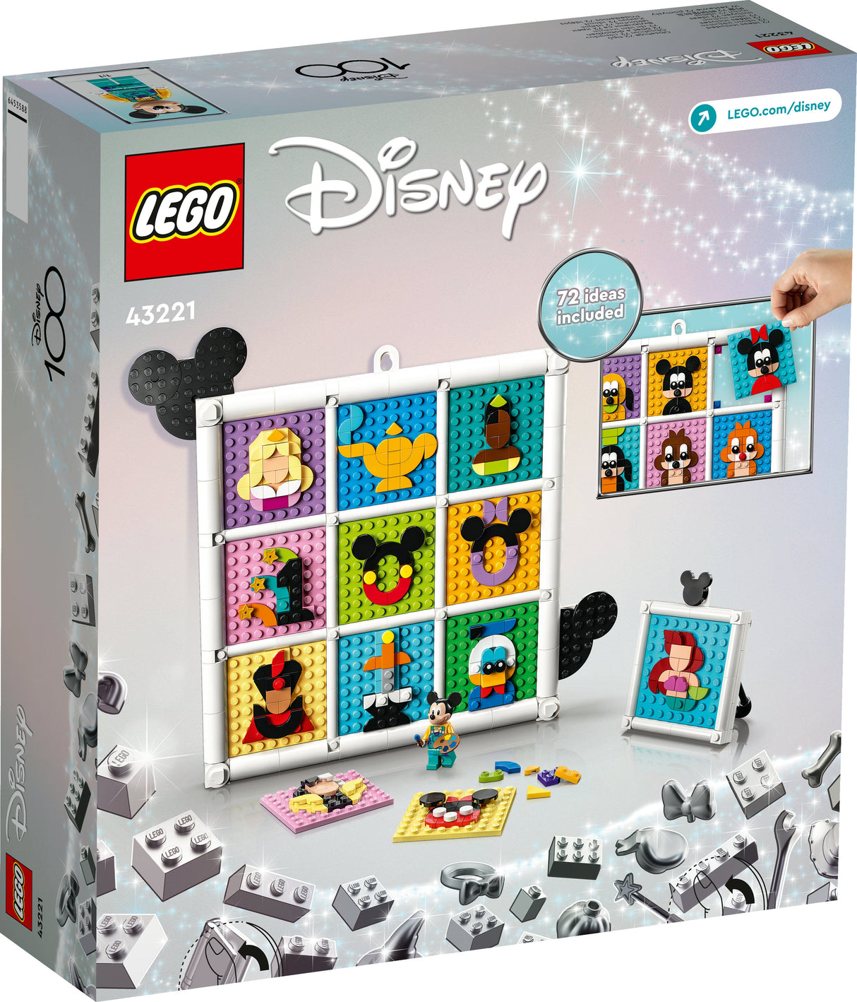 LEGO 43221 Disney 100 år Disney Animerade Ikoner Byggleksak