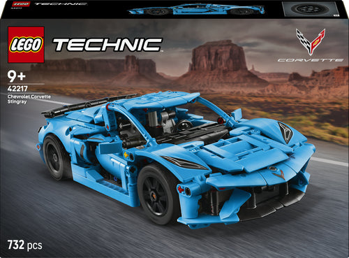 LEGO Technic 42217 – Chevrolet Corvette Stingray – Blå – æskens forside