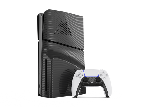 Maxx Tech PS5 Slim Faceplates + Controller Faceplates - Black Wave