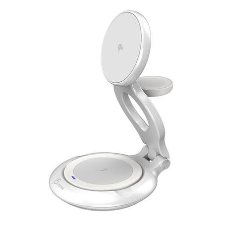 j5create JUPW3415-N – foldbar Qi2 3-i-1 ladestation – Ladeflade og urholder