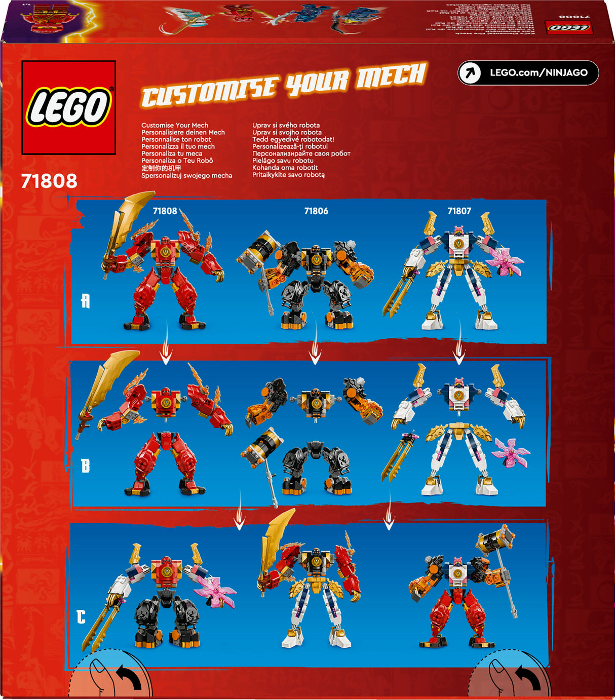 LEGO 71808 Ninjago Kai&#039;s Fire Mech, Byggleksaksväska