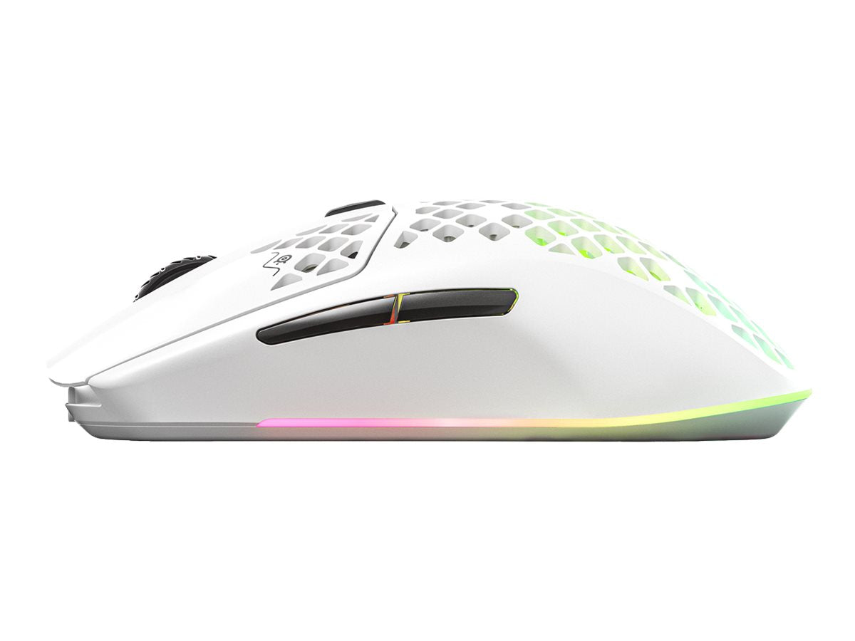SteelSeries Aerox 3 WIRELESS 2022 Edition Optisk Trådlös Kabling Vit