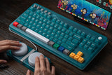 8BitDo Retro 87 Mechanical Keyboard Clear Blue – Ekstraknapper i brug ved computer