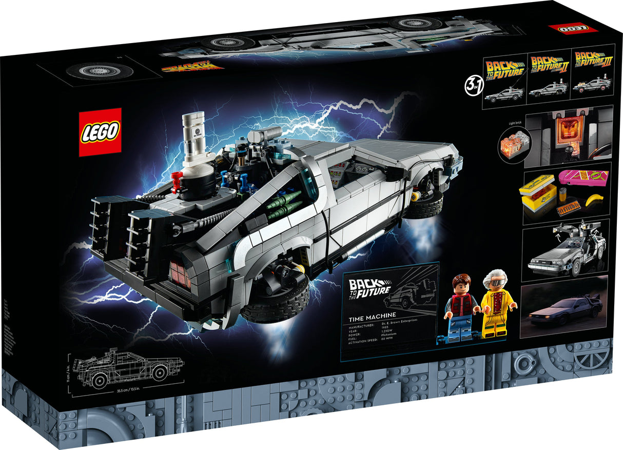 LEGO 10300 Ikoner Tillbaka Till Framtiden Time Machine Construction Toy