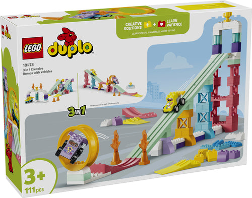 LEGO DUPLO 10478 – 3-i-1 kreative ramper med køretøjer – produktbillede 7