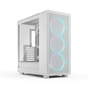 Midi Epoch XL White TG RGB Clear tint Fractal design
