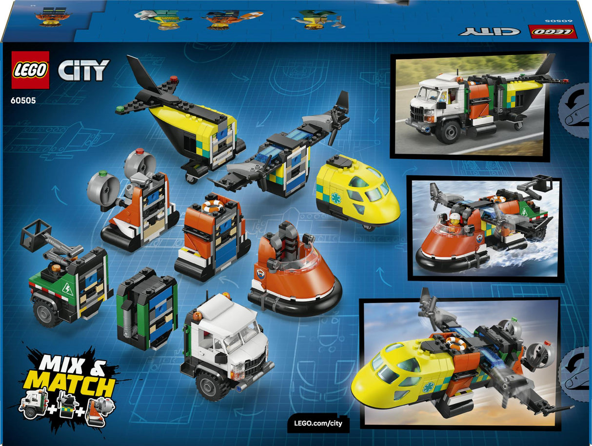LEGO - LEGO City - Airplane, Service Truck & Hovercraft Remix (60505) LEGO