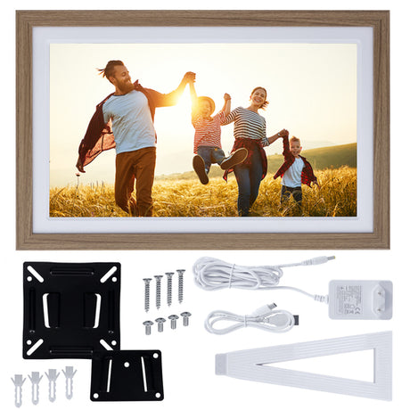 Rollei Smart Frame WiFi 212 – 21,5″ digital fotoramme, brun – detalje eller anvendelse 5