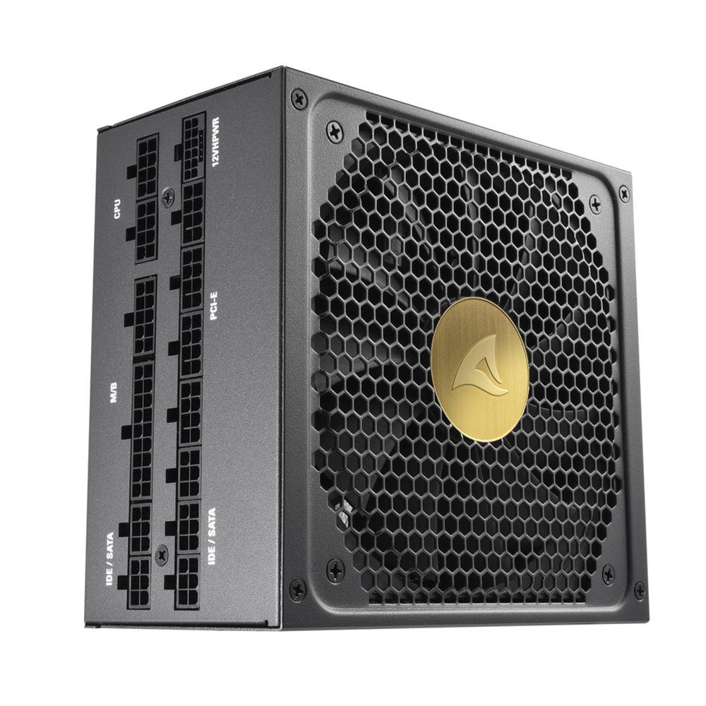 Sort Sharkoon Rebel P30 Gold strømforsyning