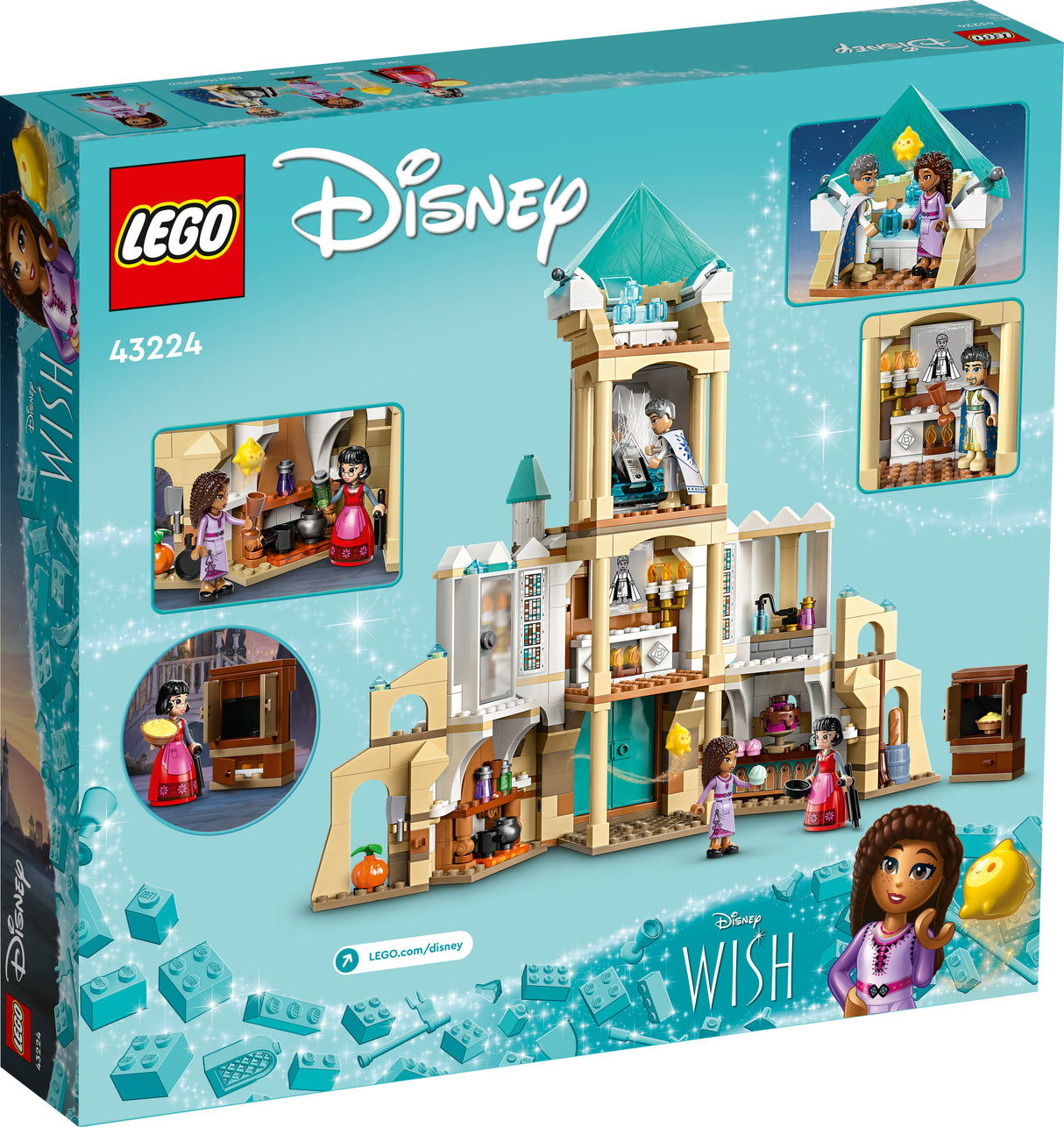 LEGO 43224 Disney Wish King Magnifico's Castle, construction toy LEGO