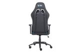 Geekd Vulcan Gaming Chair Svart/Blå - Topp PU-läder - Upp Till 120 KG