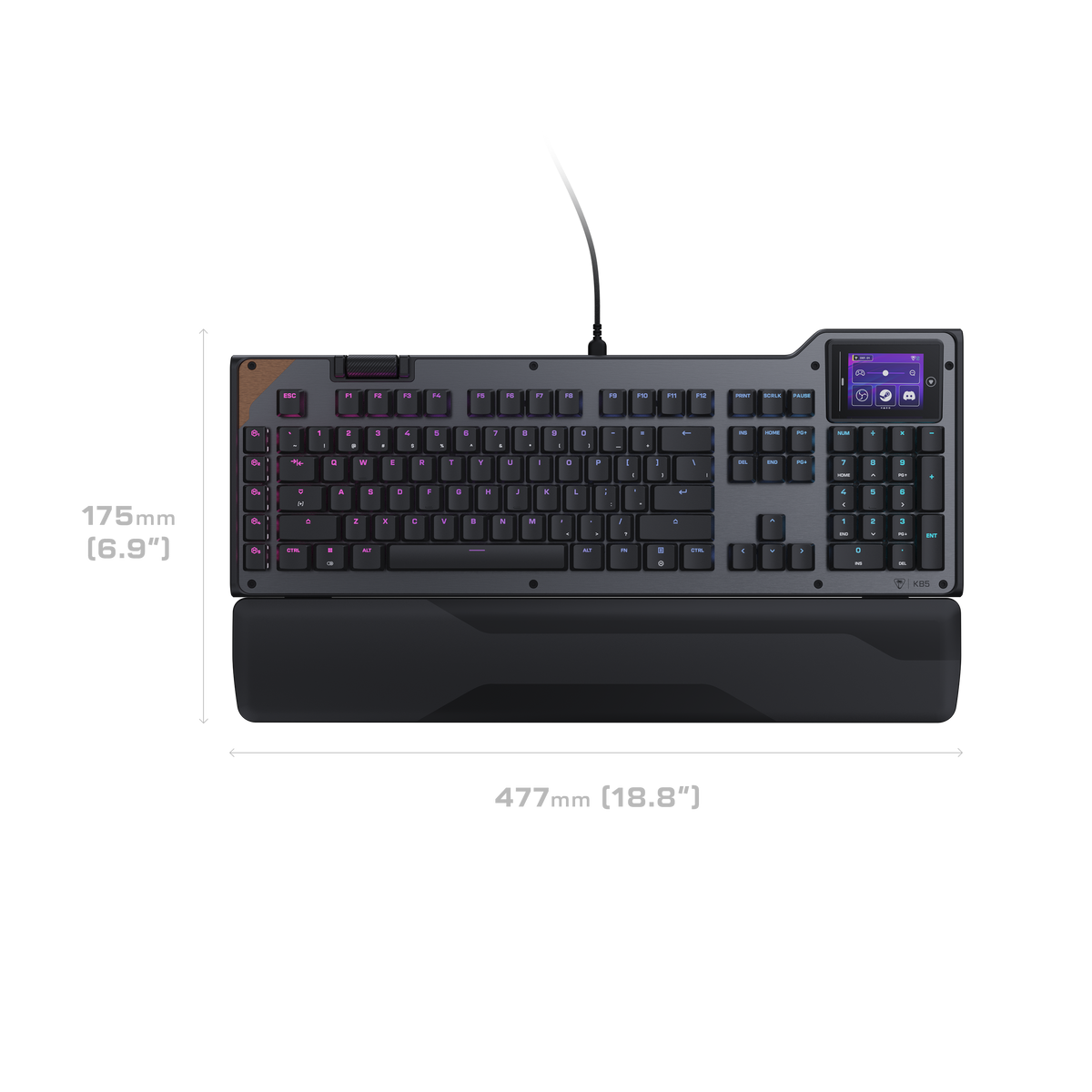 Turtle Beach Command KB5 – Nordic – Sort – produktbillede