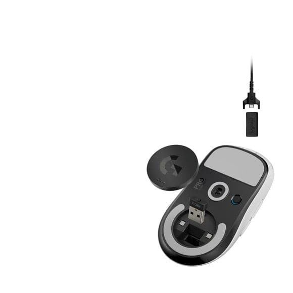 Logitech - PRO X SUPERLIGHT Trådlös Spelmus - VIT