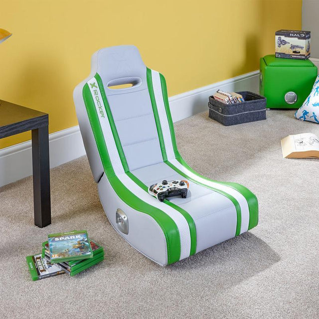 X-Rocker - Shadow 2.0 Stereo Audio Gaming Floor Rocker - Green - SOLO X-Rocker