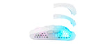 Xtrfy MZ1 Wireless RGB Rail Gaming Mus, Vit Transparent