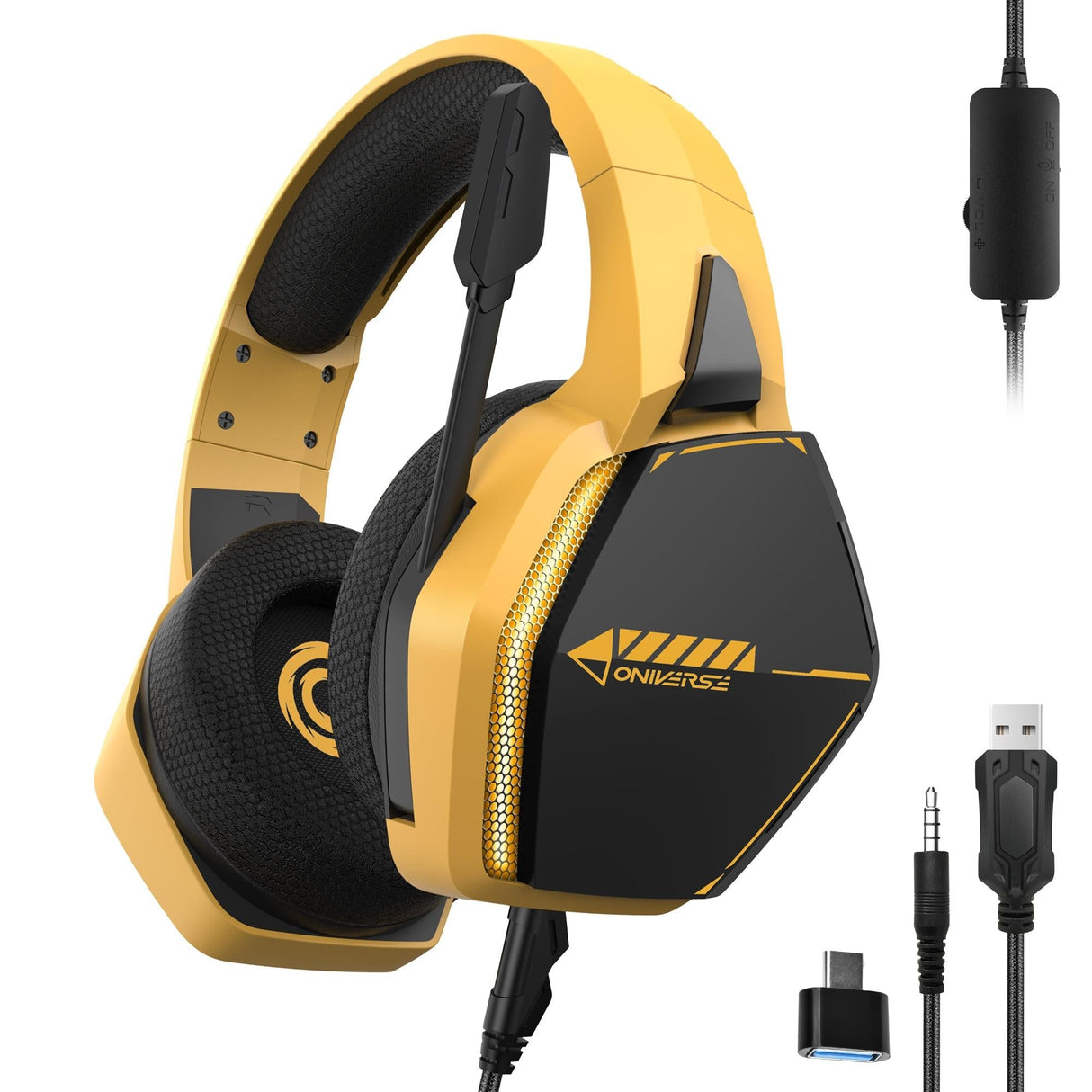 Oniverse Gaming Headset Nebula - Solarfire Yellow
