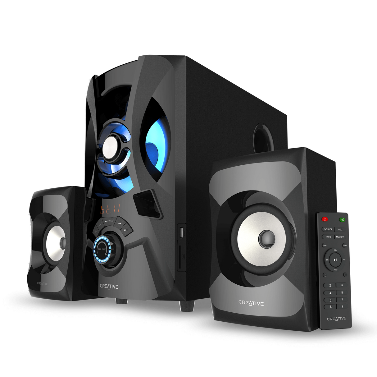 Creative - E2900 2.1 Bluetooth-ljudsystem