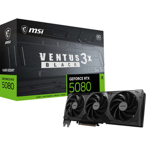 MSI GeForce RTX 5080 VENTUS 3X OC BLACK – Sort