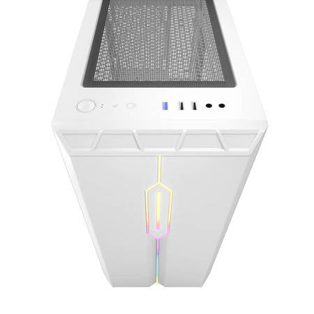 Datorfodral Darkflash DLM23 LED (vit)