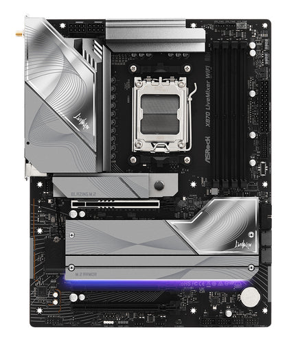 ASRock X870 LiveMixer WiFi bundkort - produktbillede 3