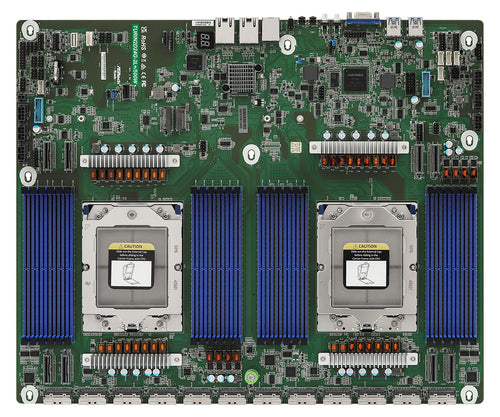 ASRock Rack TURIN2D24G-2L+/500W serverbundkort - SP5 (to sokler), DDR5