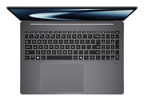 ASUS ExpertBook P5 G2 PM5606CGA-SH0104X – taster og arbejdsflade set ovenfra; tastaturlayout illustrativt