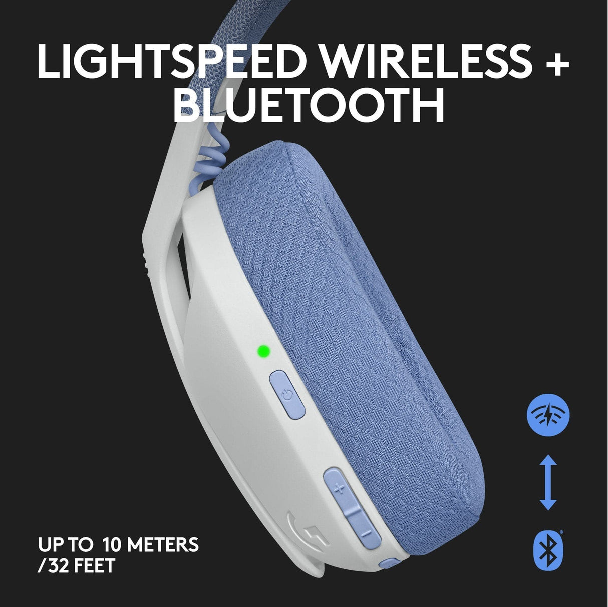Logitech - G435 Lightspeed Wireless Gaming Headset - Vit