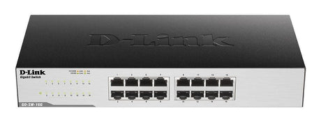 D-Link DGS-1016D – 16-port Gigabit desktop-switch – produktbillede 0