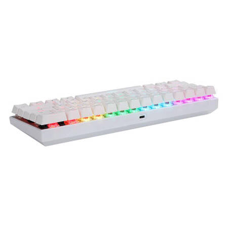 Trådlöst Mekaniskt Tangentbord Motospeed SK62 Vit (röd Switch)