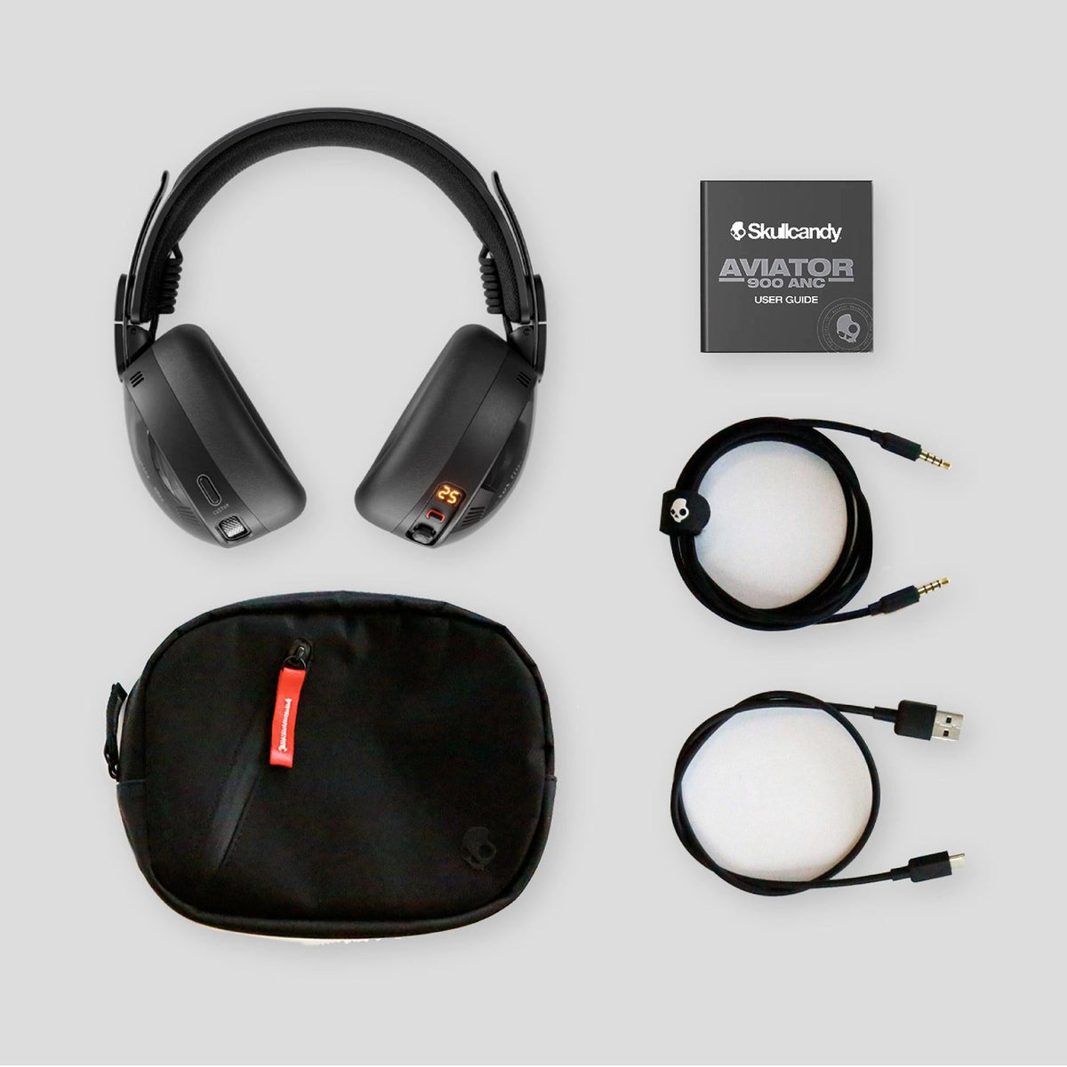 Skullcandy - Aviator 900 Over-Ear ANC Headphones - Black Skullcandy