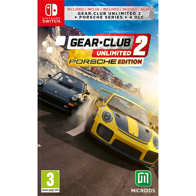 Gear.Club Unlimited 2: Porsche Edition fysisk Nintendo Switch-spilæske