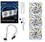 Lian Li UNI FAN SL Trådlös LCD, 3-pack, Vit - 120mm