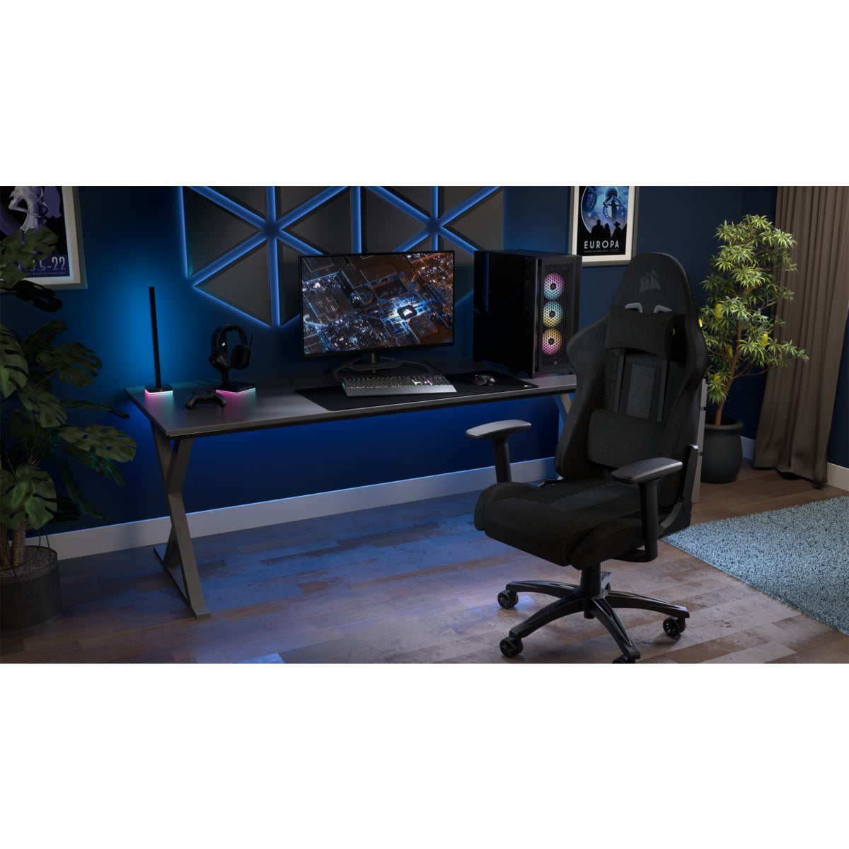 CORSAIR TC100 RELAXED Gamer Chair Svart