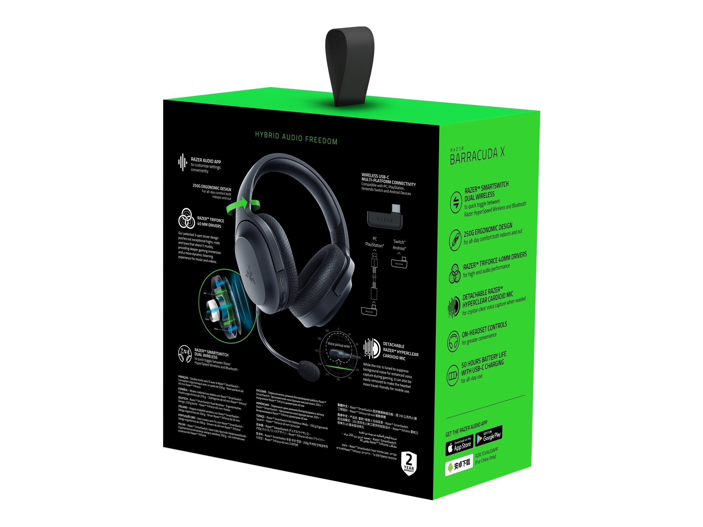 Wireless gaming headset outlet razer barracuda x