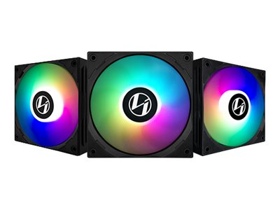 Lian Li ST120 RGB PWM fläktar 3-Pack + Controller - Svart - 120mm